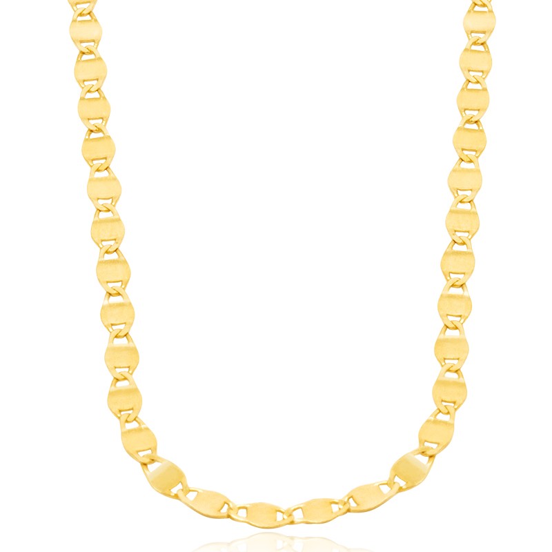 14k Yellow Gold Solid Valentino Necklace