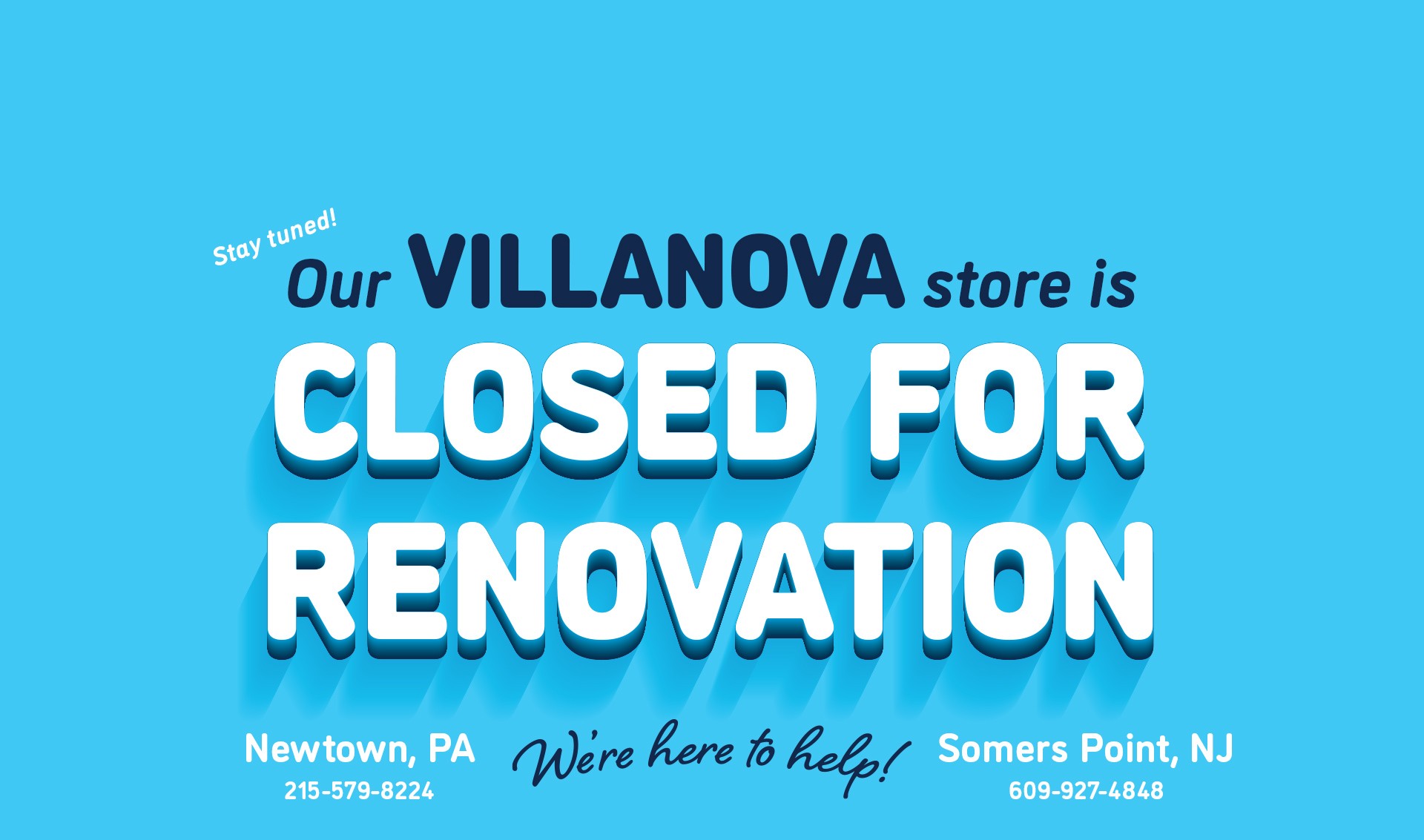 Villanova Close for Renovation
